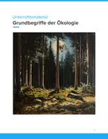 Vorschau - Unterrichtsreihen - Grundbegriffe der Ökologie – Biologie-Unterrichtseinheit für SEK I - Deckblatt