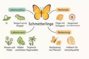 Vorschau - Arbeitsblätter - Arbeitsblätter zum Thema "Schmetterlinge" + Lösung & MP3 + Mindmap + Infografik - Seite 2