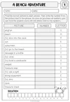 Vorschau - Stundenentwürfe - A beach adventure - STORY WALK (Lesespaziergang) 5-fach differenziert - Seite 3