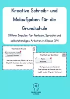 Vorschau - Aufgabenkarten - Kreative Schreib- und Malaufgaben für die Grundschule Klasse 3/4 - Deckblatt