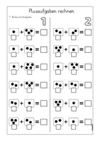 Vorschau - Arbeitsblätter - Plusaufgaben, Zahlenraum 5, Mathe, 1 Klasse - Seite 3