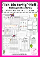Vorschau - Stationenlernen - "Ich bin fertig"- Heft Frühlingsedition 2. Klasse - Deckblatt