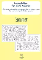 Vorschau - Mal- und Bastelvorlagen - Reizarme Ausmalbilder Sommer - Deckblatt