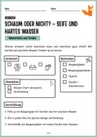 Vorschau - Arbeitsblätter - Protokoll Wasserhärte & Tenside - Seife - Experimente, Arbeitsblätter, Zusatzaufgaben - Seite 3
