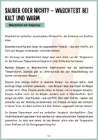 Vorschau - Arbeitsblätter - Protokoll Waschmittelvergleich - Temperatur beim Waschen - Experimente, Arbeitsblätter, Zusatzaufgaben - Seite 2