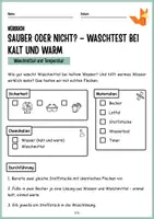 Vorschau - Arbeitsblätter - Protokoll Waschmittelvergleich - Temperatur beim Waschen - Experimente, Arbeitsblätter, Zusatzaufgaben - Seite 3