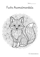 Vorschau - Arbeitsblätter - Fuchs Mandalas – 12 Ausmalbilder im Mandala-Stil 🦊 - Seite 1