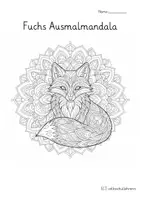 Vorschau - Arbeitsblätter - Fuchs Mandalas – 12 Ausmalbilder im Mandala-Stil 🦊 - Seite 3