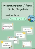 Vorschau - Präsentationen/Tafelbilder - Moderationskarten / Moderationsfächer für den Morgenkreis (neutral) - Deckblatt