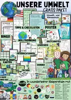 Vorschau - Unterrichtsreihen - Unsere Umwelt - Gratis Paket / Klimamaterial #timeforclimateaction Klima - Deckblatt