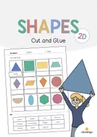 Aperçu - Matériel pour travaux manuels / dessin - 2D Shapes / Formes 2D: Cut and Glue (Fiche d'exercices d'anglais) - Page de couverture