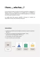 Aperçu - Jeux - 2D Shapes / Formes 2D: I have..., who has...? (Jeu pour le cours d'anglais) - Page 1