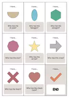 Aperçu - Jeux - 2D Shapes / Formes 2D: I have..., who has...? (Jeu pour le cours d'anglais) - Page 3