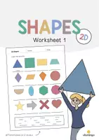 Aperçu - Fiches - 2D Shapes / Formes 2D: Vocabulary Worksheet 1 (Fiche d'exercices d'anglais) - Page de couverture