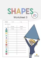 Aperçu - Fiches - 2D Shapes / Formes 2D: Vocabulary Worksheet 3 (Fiche d'exercices d'anglais) - Page de couverture