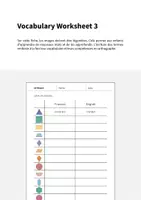 Aperçu - Fiches - 2D Shapes / Formes 2D: Vocabulary Worksheet 3 (Fiche d'exercices d'anglais) - Page 1