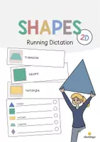 Aperçu - Jeux - 2D Shapes / Formes 2D: Running Dictation (Dictée en mouvement pour le cours d'anglais) - Page de couverture