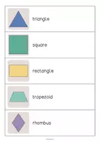 Aperçu - Jeux - 2D Shapes / Formes 2D: Running Dictation (Dictée en mouvement pour le cours d'anglais) - Page 2