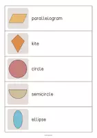 Aperçu - Jeux - 2D Shapes / Formes 2D: Running Dictation (Dictée en mouvement pour le cours d'anglais) - Page 3