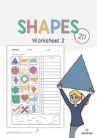 Aperçu - Fiches - 2D Shapes / Formes 2D: Vocabulary Worksheet 2 (Fiche d'exercices d'anglais) - Page de couverture