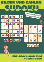 Vorschau - Arbeitsblätter - Sudoku Rätsel für Kinder mit süßen Motiven oder Zahlen - Deckblatt