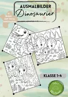 Vorschau - Mal- und Bastelvorlagen - Ausmalbilder Dinosaurier - Deckblatt