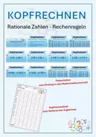 Vorschau - Spiele - Kopfrechnen Rationale Zahlen Rechenregeln Präsentation - Deckblatt