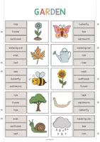 Aperçu - Cartes / Images - Garden / Jardin: Clip Cards (Cartes à pince pour le cours d'anglais) - Page 2