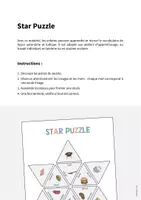 Aperçu - Jeux - Barbecue & Picnic / Barbecue et pique-nique: Star Puzzle (Jeu pour le cours d'anglais) - Page 1