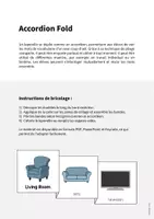 Aperçu - Fiches - Living Room / Salon: Accordion Fold (Jeu pour le cours d'anglais) - Page 1