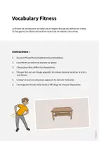 Aperçu - Jeux - Living Room / Salon: Vocabulary Fitness (Fitness du vocabulaire) - Page 1