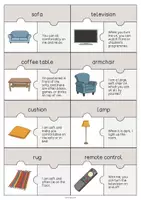 Aperçu - Jeux - Living Room / Salon: Puzzle (Puzzle pour le cours d'anglais) - Page 2