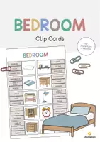 Aperçu - Cartes / Images - Bedroom / Chambre: Clip Cards (Cartes à pince pour le cours d'anglais) - Page de couverture