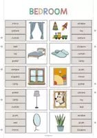 Aperçu - Cartes / Images - Bedroom / Chambre: Clip Cards (Cartes à pince pour le cours d'anglais) - Page 3