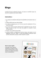 Aperçu - Jeux - Bedroom / Chambre: Bingo (Jeu pour le cours d'anglais) - Page 1