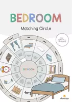 Aperçu - Cartes / Images - Bedroom / Chambre: Matching Circle (Puzzle circulaire pour le cours d'anglais) - Page de couverture