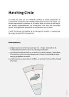 Aperçu - Cartes / Images - Bedroom / Chambre: Matching Circle (Puzzle circulaire pour le cours d'anglais) - Page 1