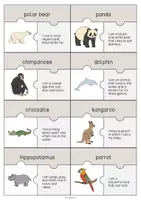 Aperçu - Jeux - Zoo Animals / Animaux du zoo: Puzzle (Puzzle pour le cours d'anglais) - Page 3