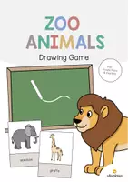 Aperçu - Jeux - Zoo Animals / Animaux du zoo: Drawing Game (Jeu pour le cours d'anglais) - Page de couverture