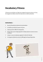 Aperçu - Jeux - Zoo Animals / Animaux du zoo: Vocabulary Fitness (Fitness du vocabulaire) - Page 1