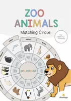 Aperçu - Cartes / Images - Zoo Animals / Animaux du zoo: Matching Circle (Puzzle circulaire pour le cours d'anglais) - Page de couverture
