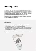 Aperçu - Cartes / Images - Zoo Animals / Animaux du zoo: Matching Circle (Puzzle circulaire pour le cours d'anglais) - Page 1