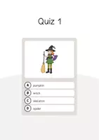 Aperçu - Jeux - Halloween: Vocabulary Quiz (Jeu de questions pour le cours d'anglais) - Page 3
