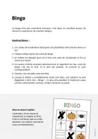 Aperçu - Jeux - Halloween: Bingo (Jeu pour le cours d'anglais) - Page 1