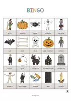 Aperçu - Jeux - Halloween: Bingo (Jeu pour le cours d'anglais) - Page 2