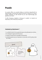 Aperçu - Jeux - Halloween: Puzzle (Puzzle pour le cours d'anglais) - Page 1
