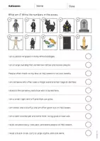 Aperçu - Cartes d'exercices - Halloween: What am I? - Worksheet (Fiche d'exercices d'anglais) - Page 3
