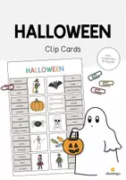Aperçu - Cartes / Images - Halloween: Clip Cards (Cartes à pince pour le cours d'anglais) - Page de couverture