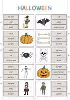 Aperçu - Cartes / Images - Halloween: Clip Cards (Cartes à pince pour le cours d'anglais) - Page 2