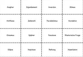 Vorschau - Spiele - Stilmittel Satzbau - Memory® Spiel - Lyrik - Gedichtanalyse - Seite 3